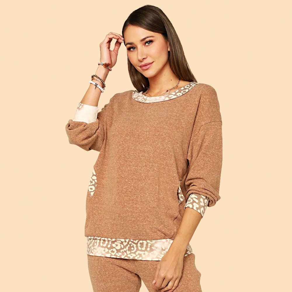 NEW French Terry Sweater with Pockets MADE IN USA